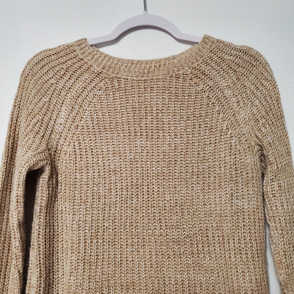 Faded Glory Sweaters Yellow Creme Knit Sweater - Picture 3 of 10